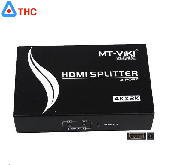 bộ chia hdmi 1 ra 2, bộ chia hdmi 2 cổng chính hãng